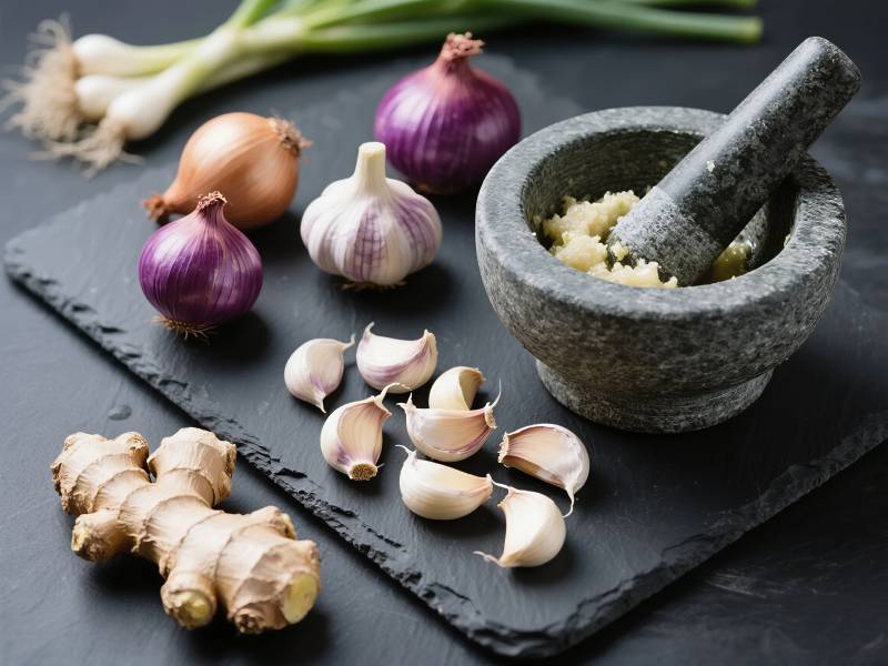 蒜姜洋葱捣碎图片