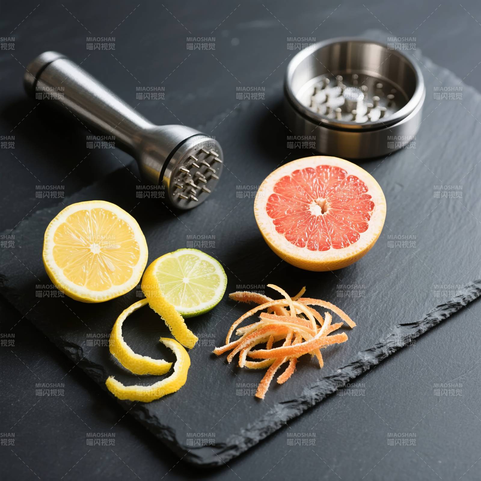 水果与调酒工具图片