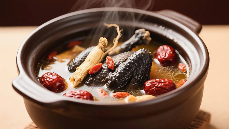 乌鸡炖汤 滋补养生图片