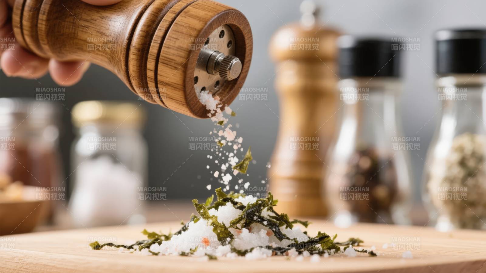 海苔盐调味图片