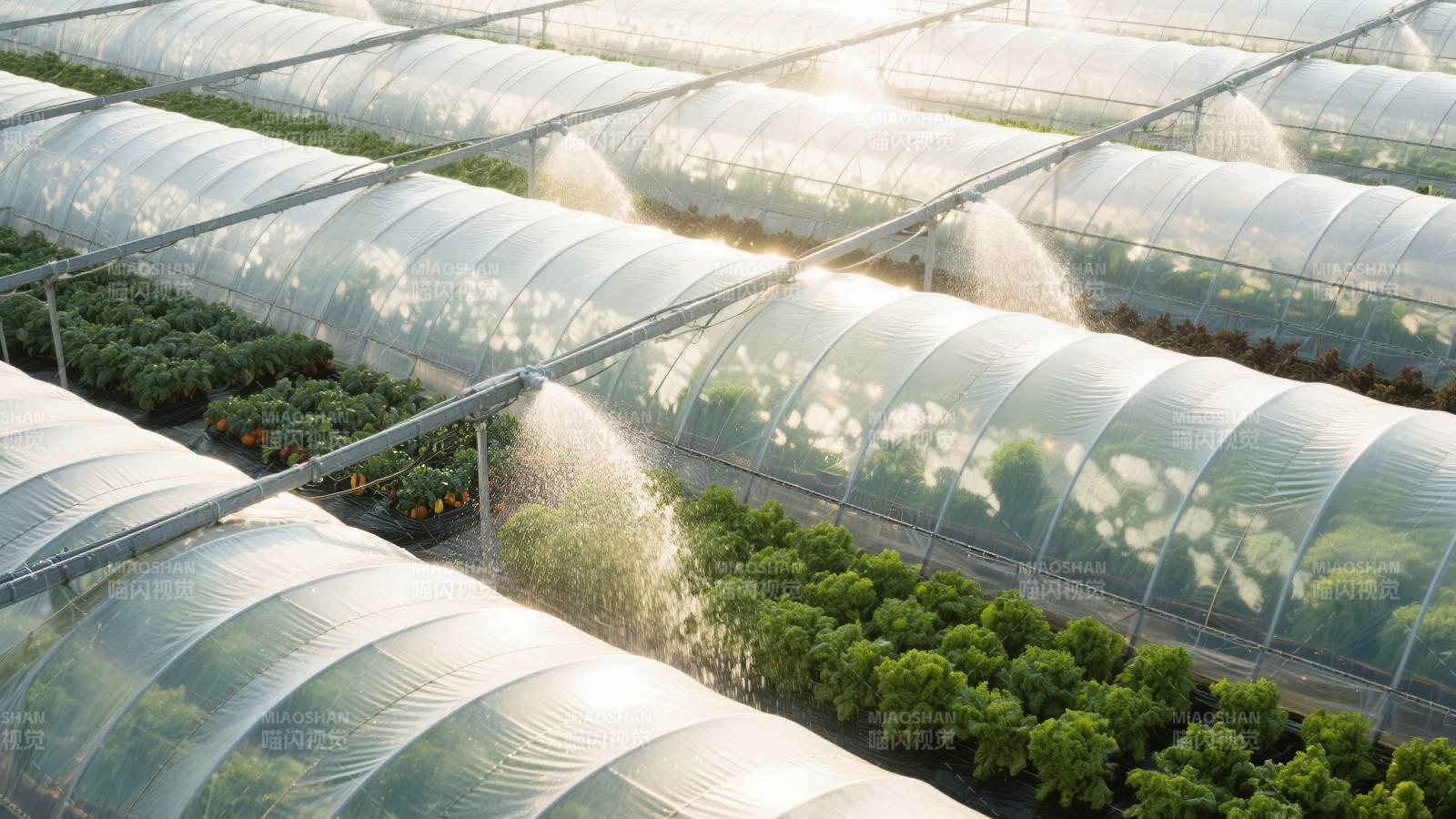 温室灌溉景象图片