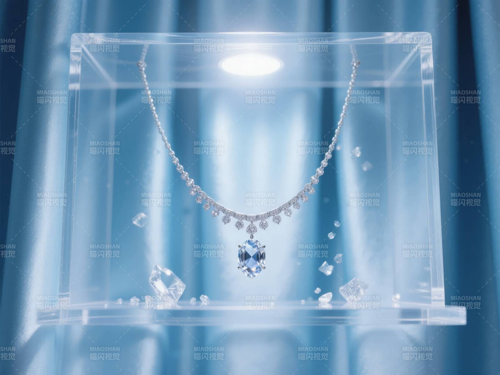 璀璨钻石项链图片