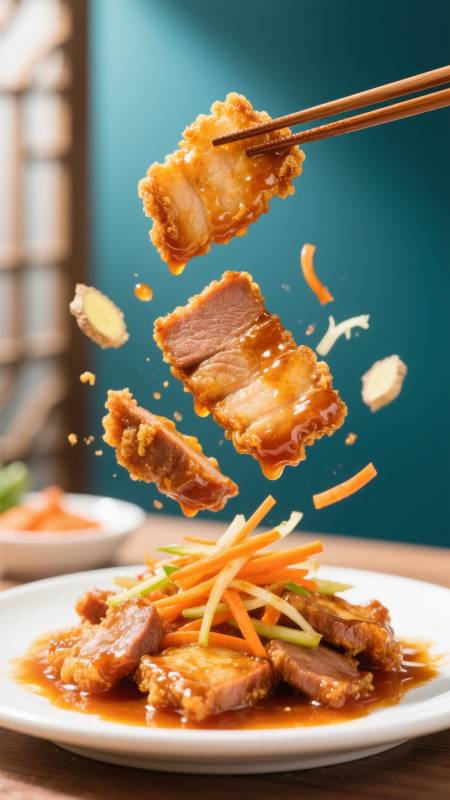 美味叉烧飞舞图片