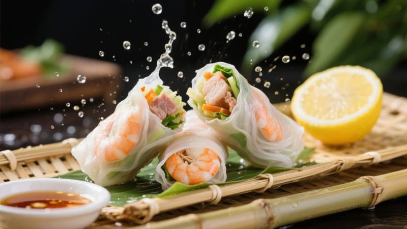 鲜虾春卷 清爽开胃图片