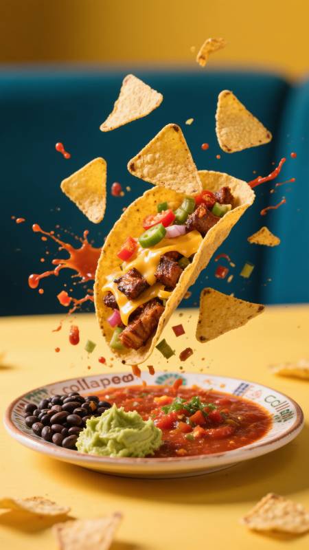 飞舞的美味塔可图片