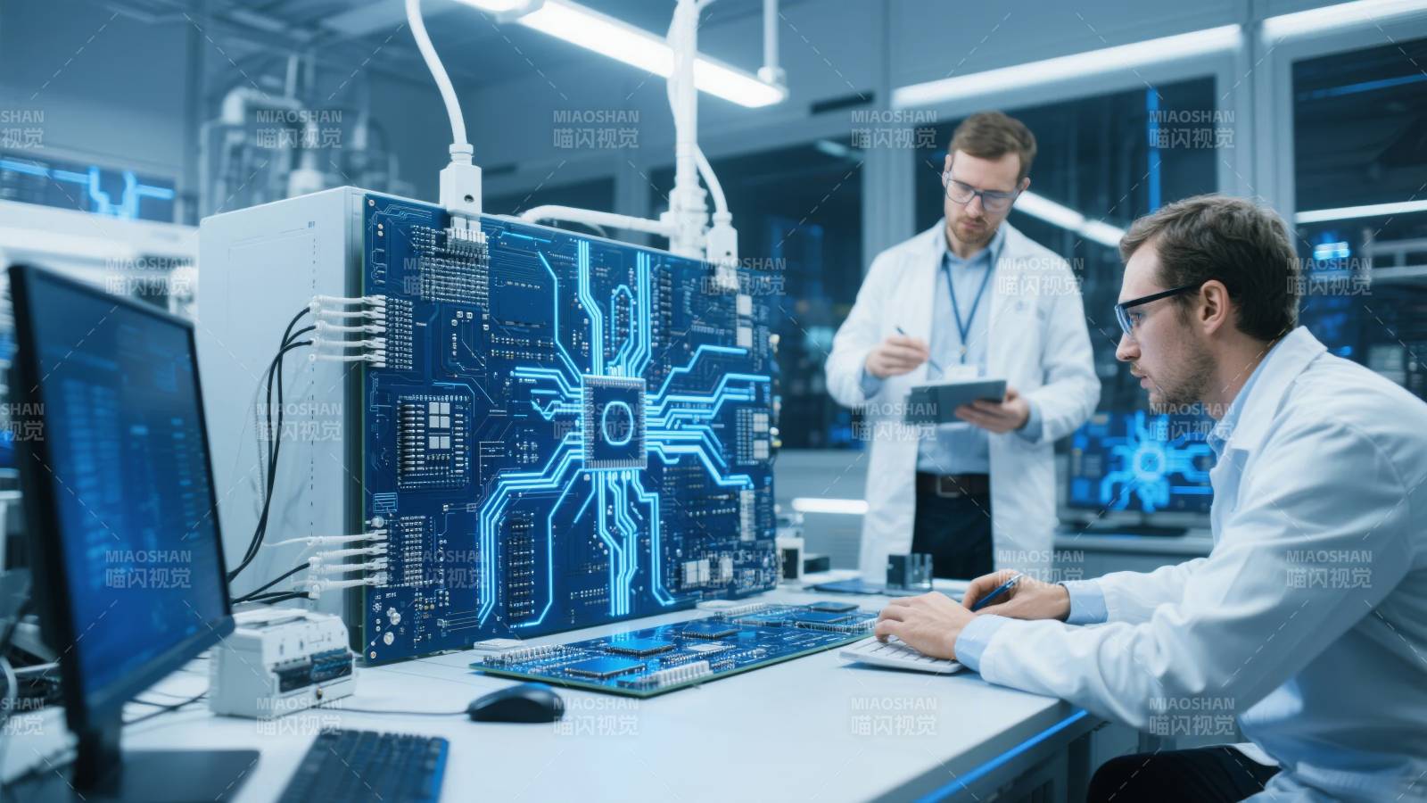 科技实验室研究场景图片