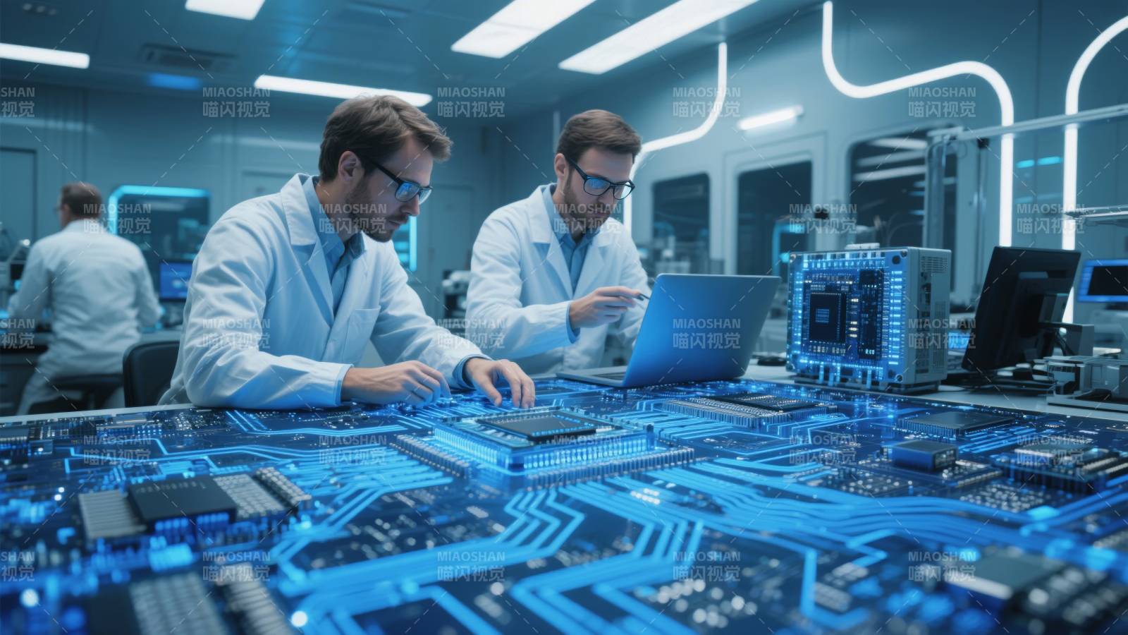 科技实验室研发场景图片