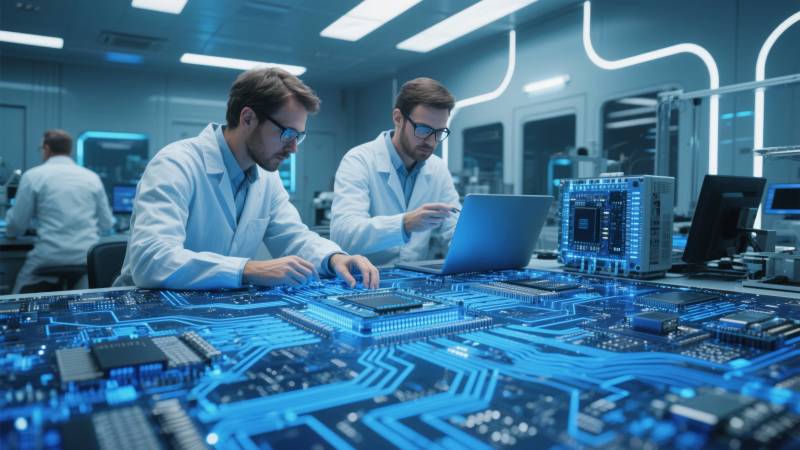 科技实验室研发场景图片