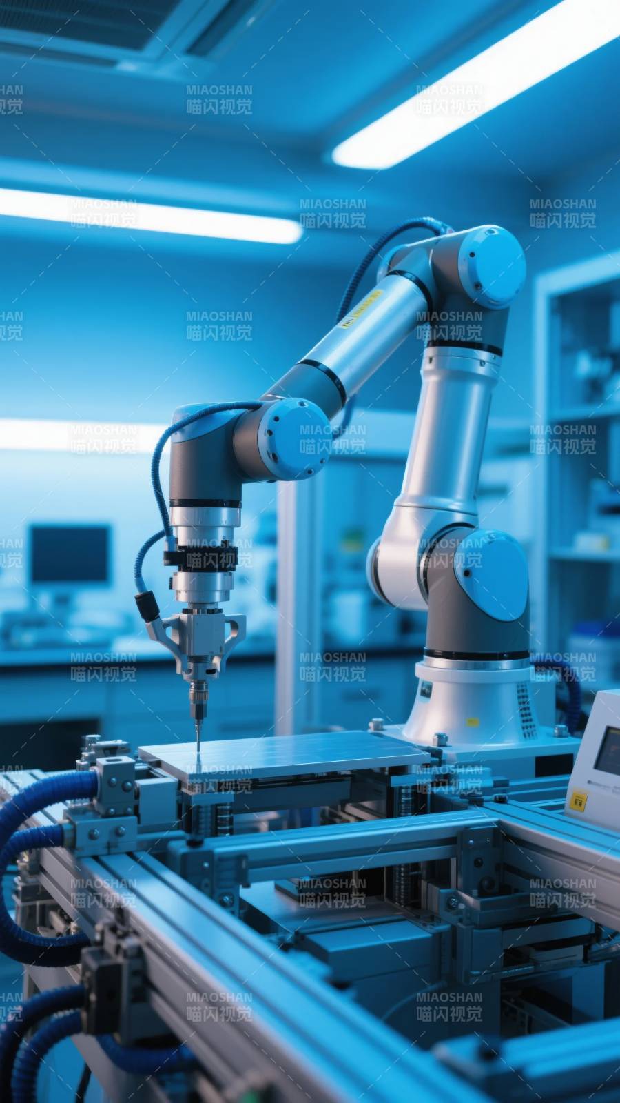 智能机械臂作业图片