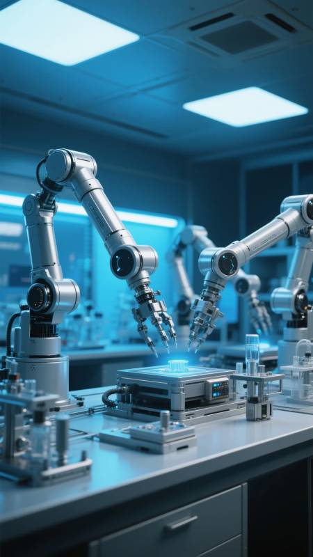 智能实验室机器人图片