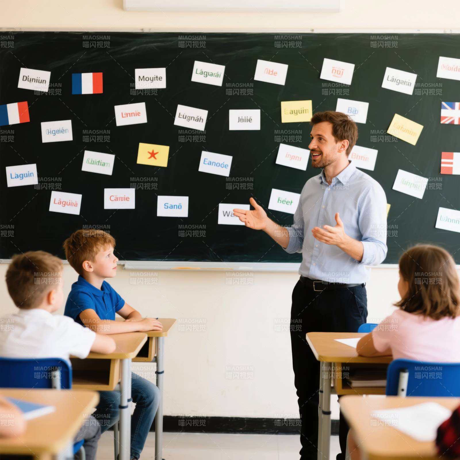 课堂互动教学图片