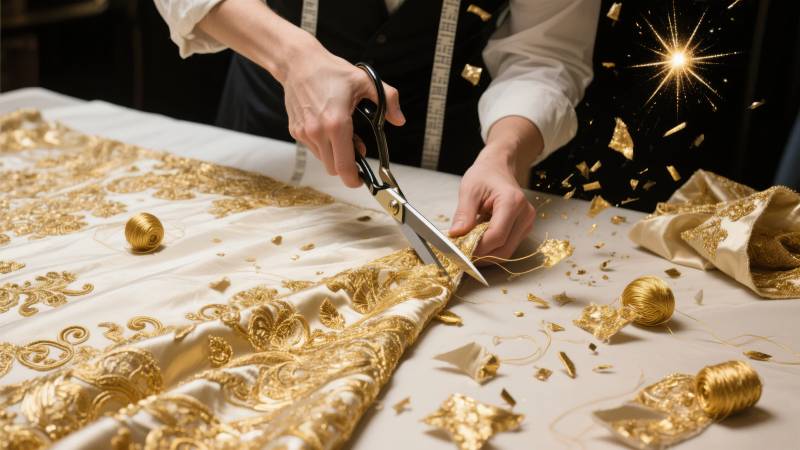 金线织梦 剪裁华章图片