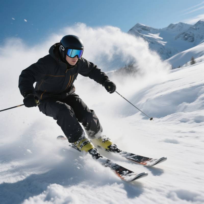 雪山疾驰 尽享滑雪乐趣图片