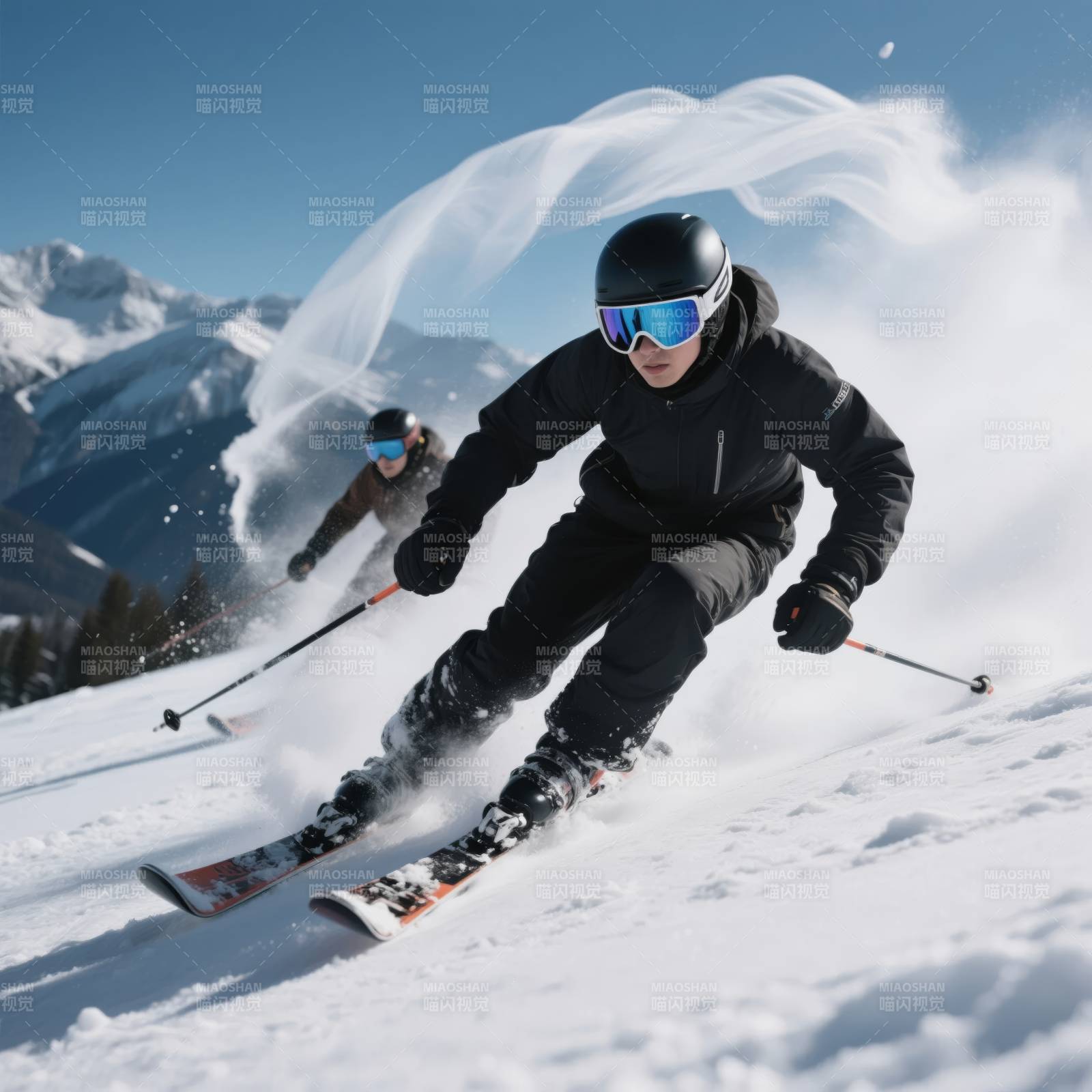 雪山疾驰 尽享滑雪快感图片