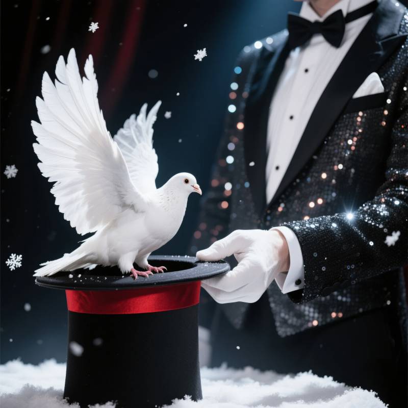 魔术师与白鸽图片