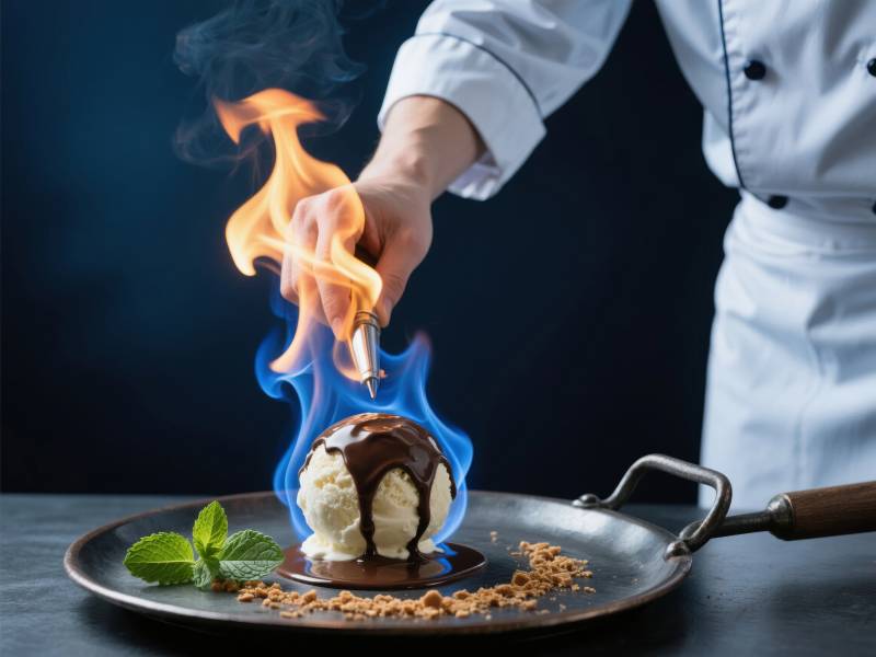 火焰冰淇淋图片