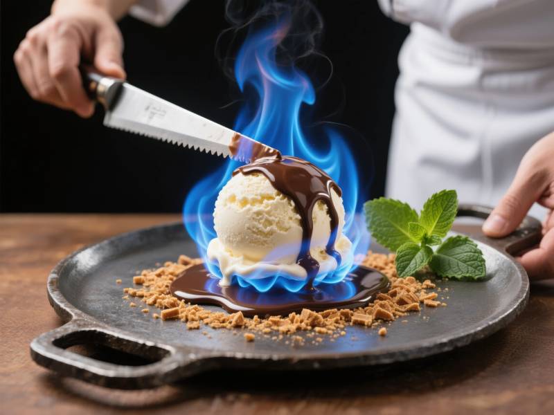 火焰冰淇淋图片