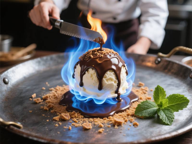 火焰冰淇淋图片