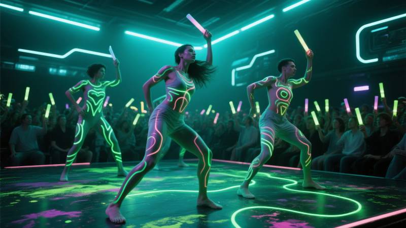 霓虹舞者炫酷登场图片