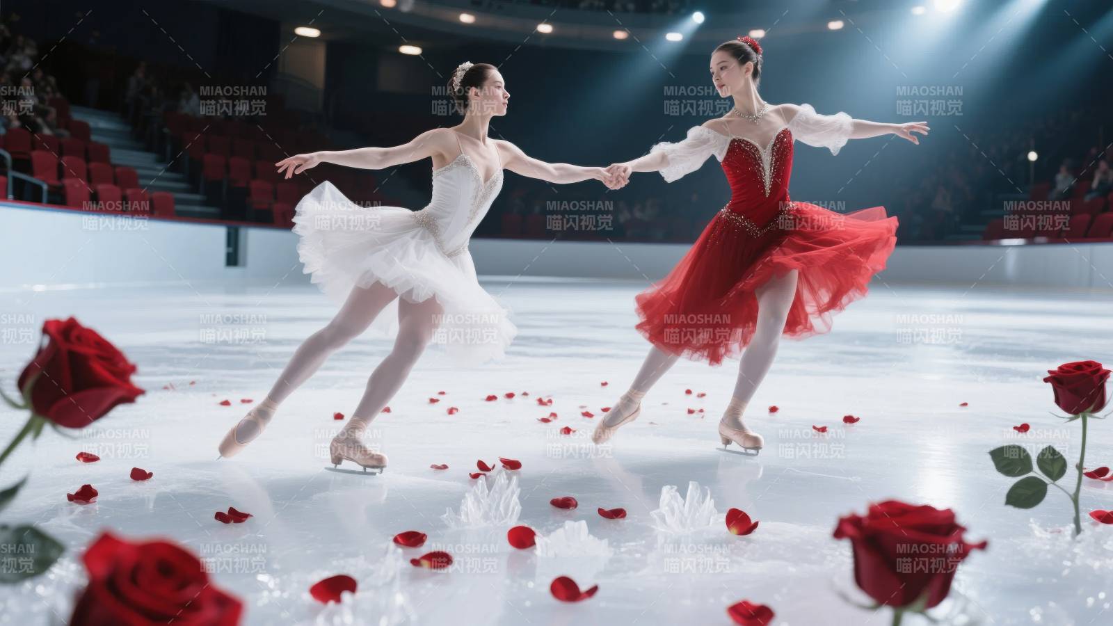 冰上芭蕾双人舞图片