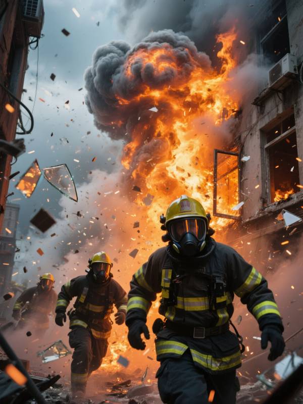 烈火中的逆行者图片