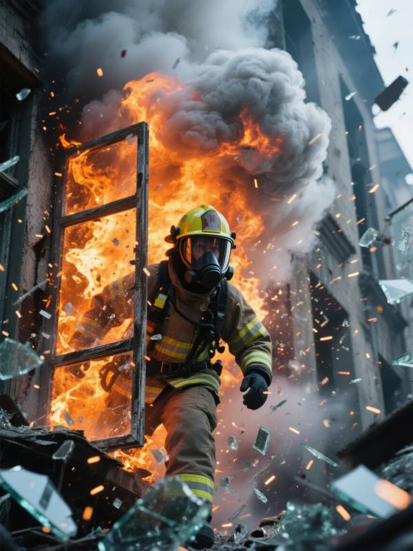 烈火中的逆行者图片