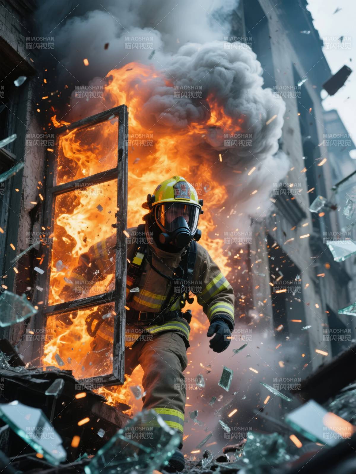 烈火中的逆行者图片