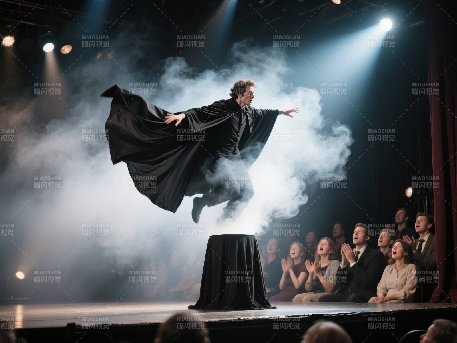 魔术师腾空而起图片