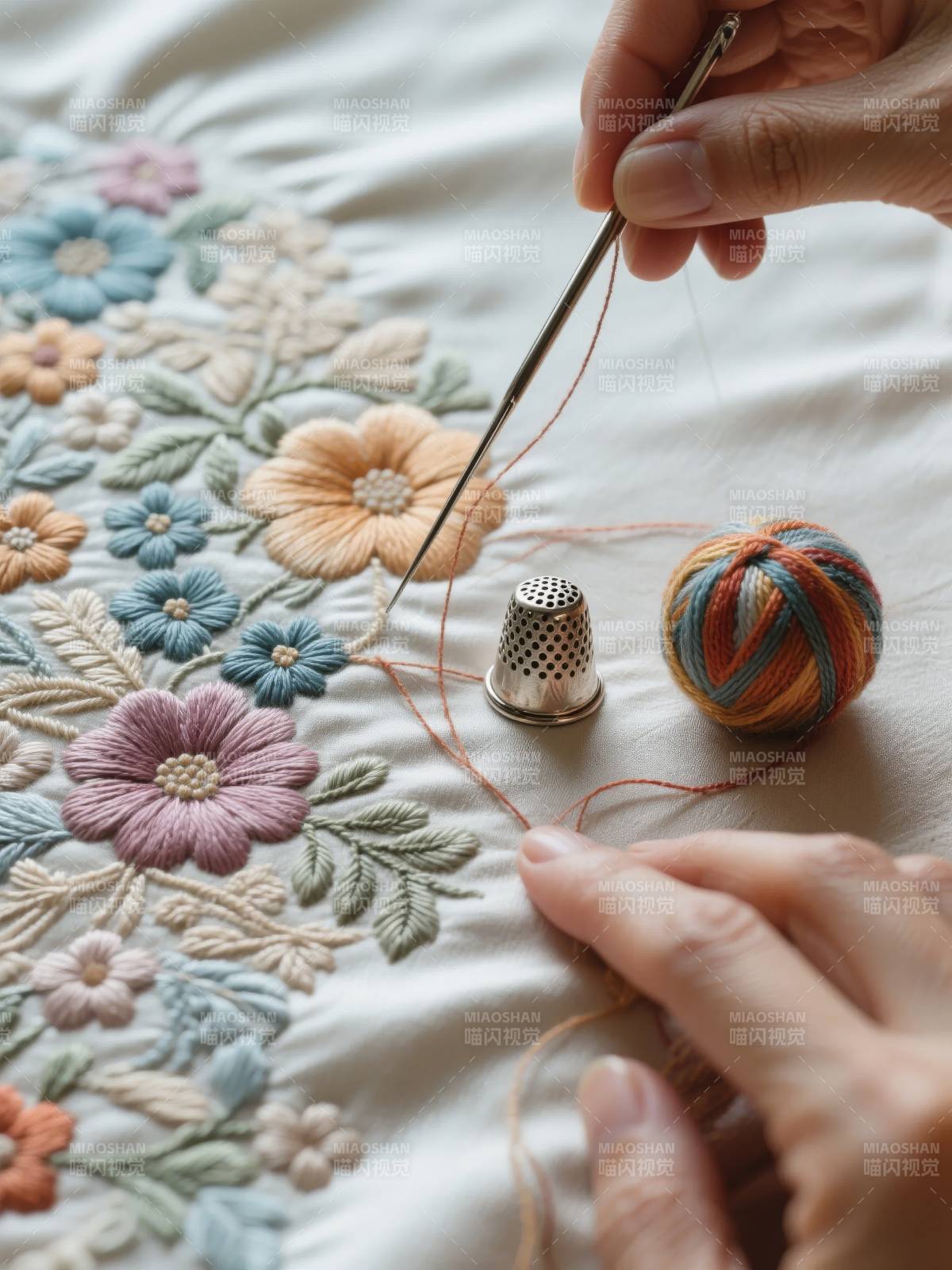 刺绣花艺图片
