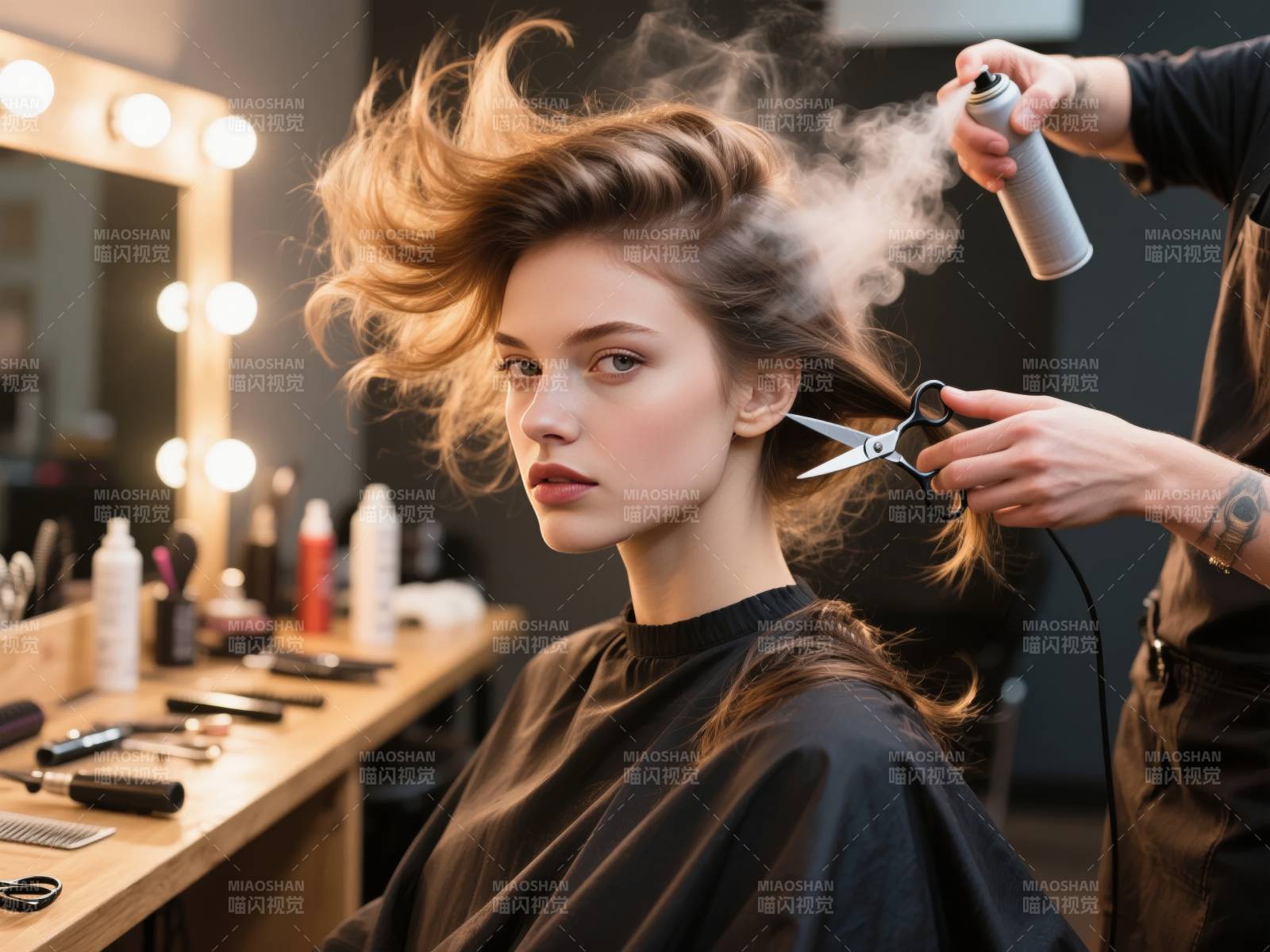 时尚剪发瞬间图片