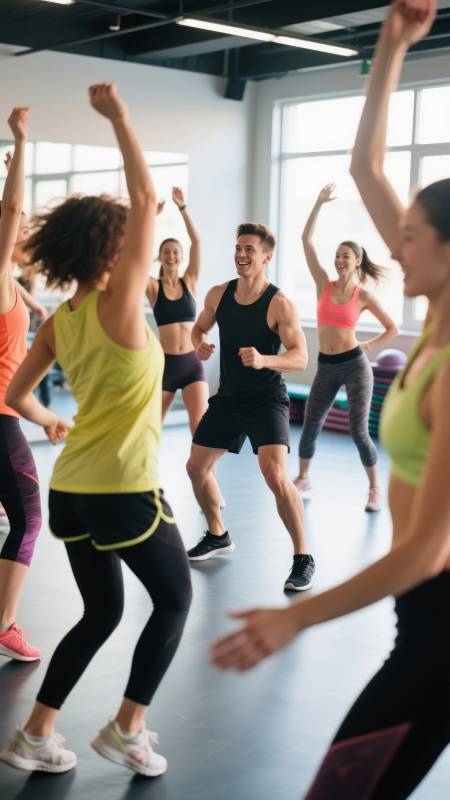 动感健身操课堂图片