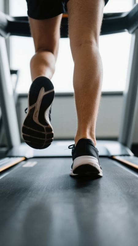 跑步机上的脚步图片