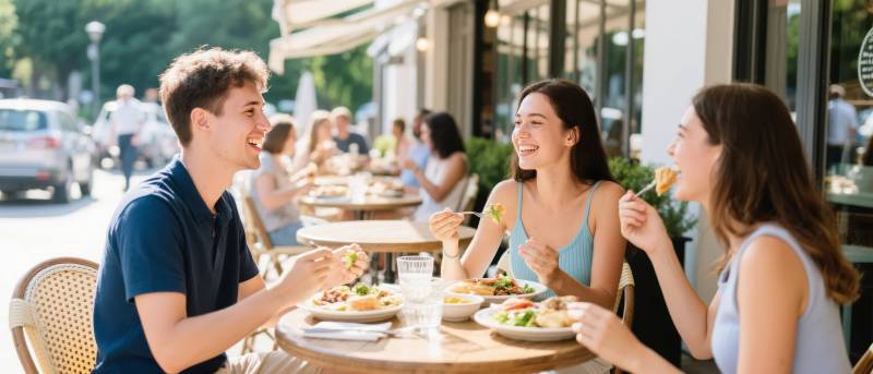 朋友聚餐 欢笑不断图片