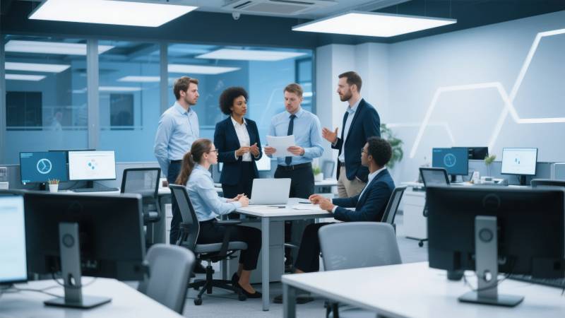 现代办公团队协作图片