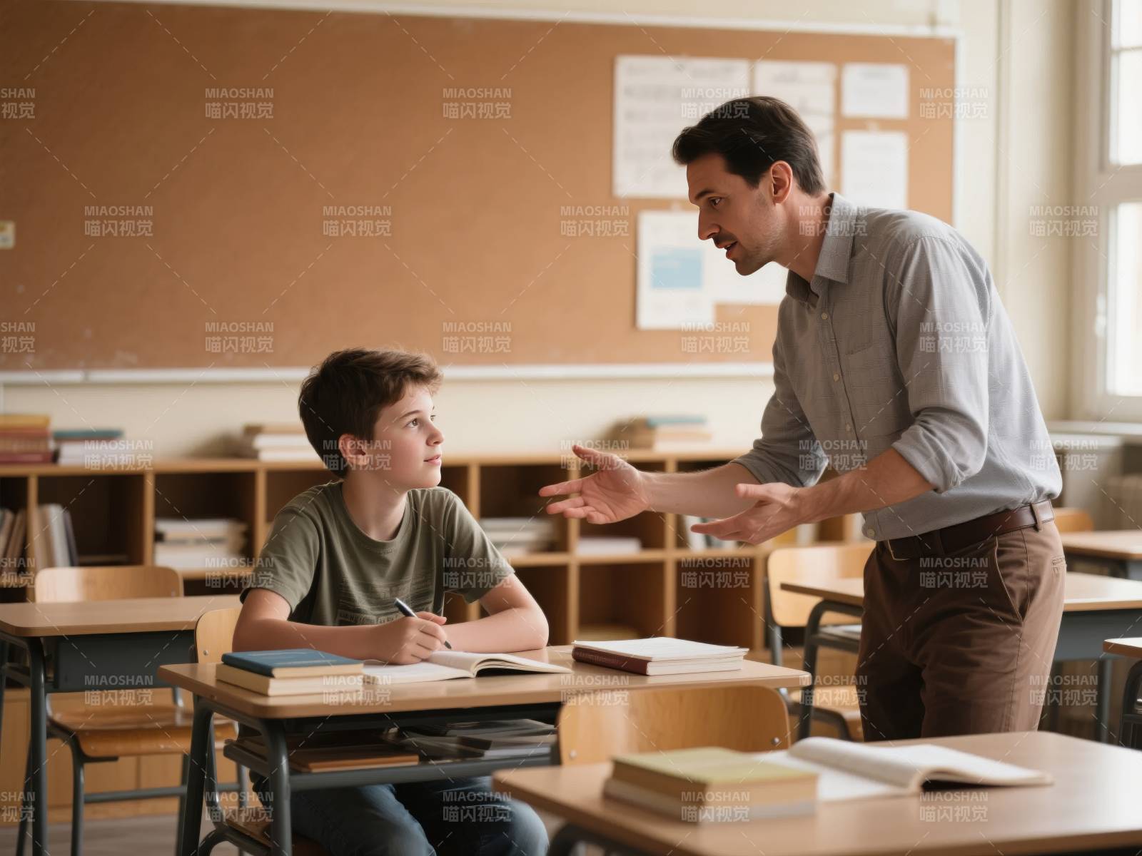 课堂上的师生互动图片