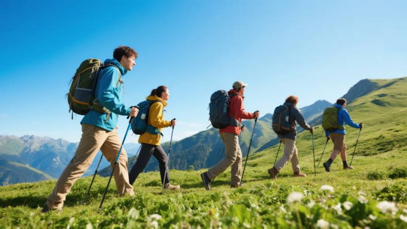 徒步登山 畅享自然图片