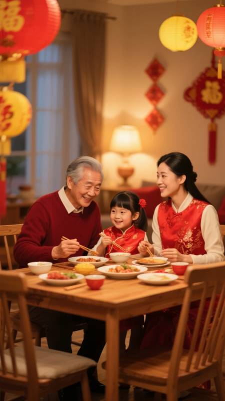 团圆饭 喜庆年图片