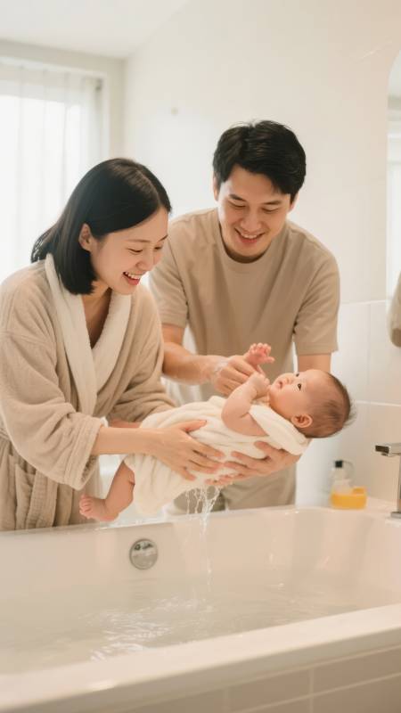 温馨沐浴时光图片