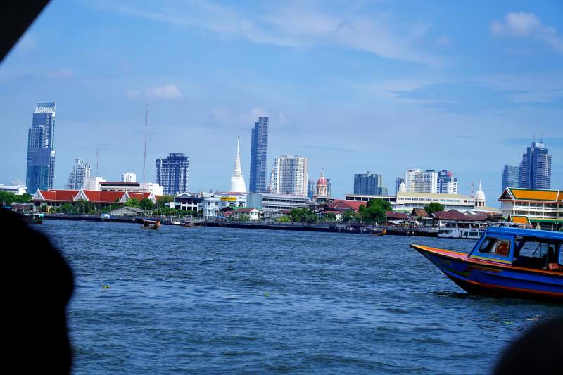 城市水岸风光图片