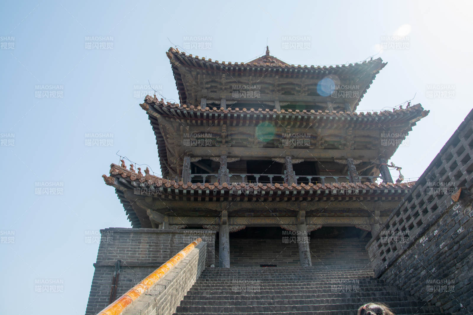 沈阳东陵公园古代角楼图片