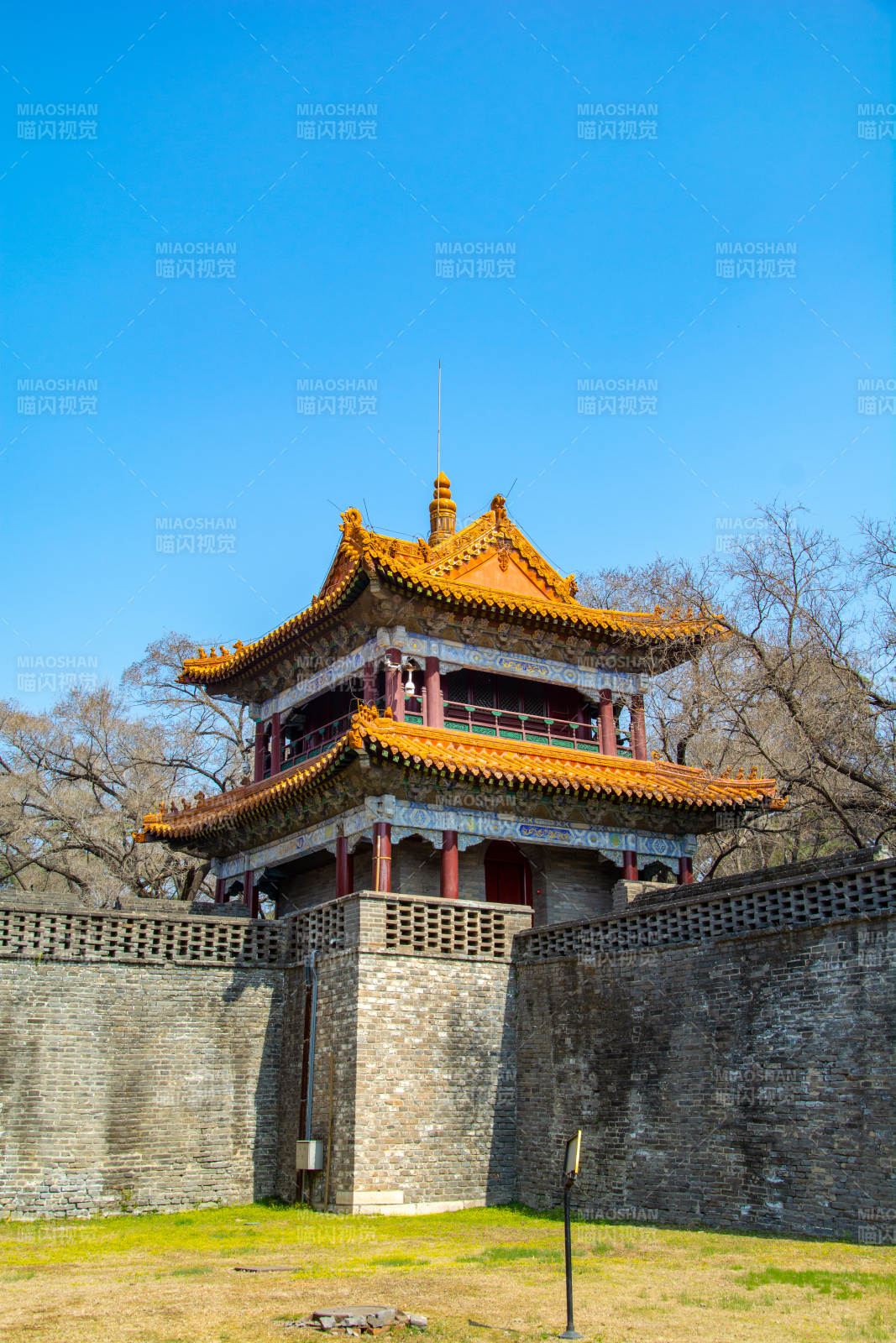 沈阳东陵公园清福陵角楼图片