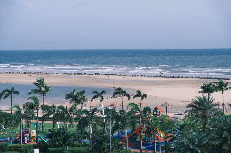 海滩乐园风光图片