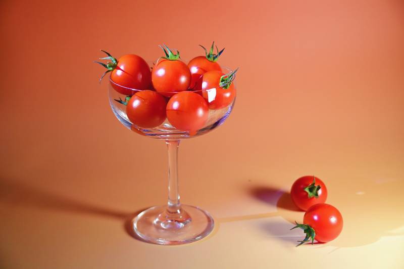 樱桃番茄杯中盛图片
