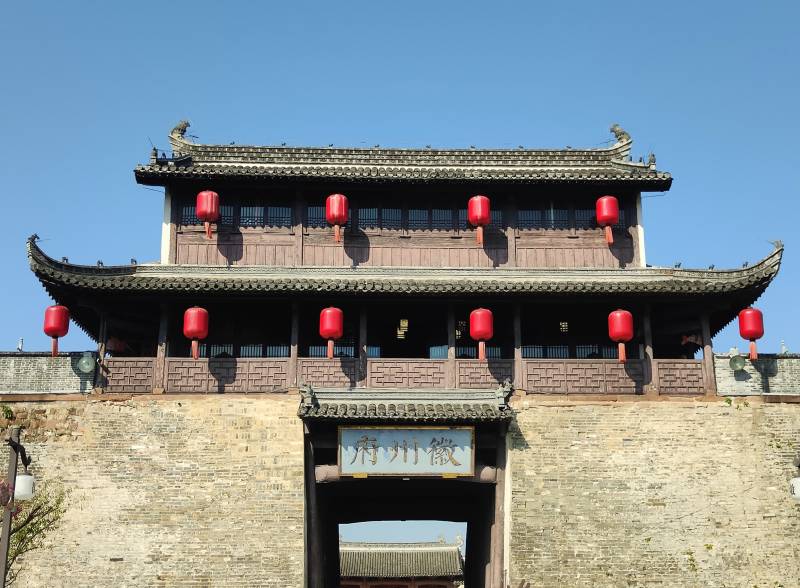 古韵城楼迎春图片