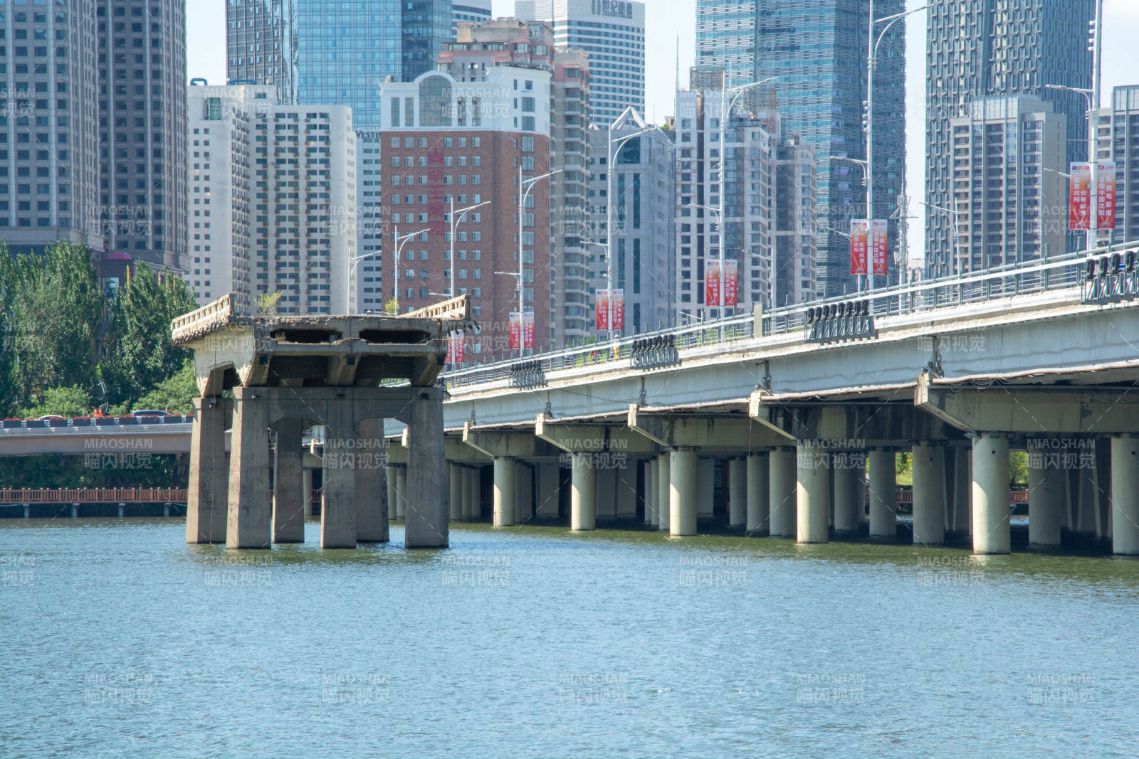 沈阳跨河大桥图片