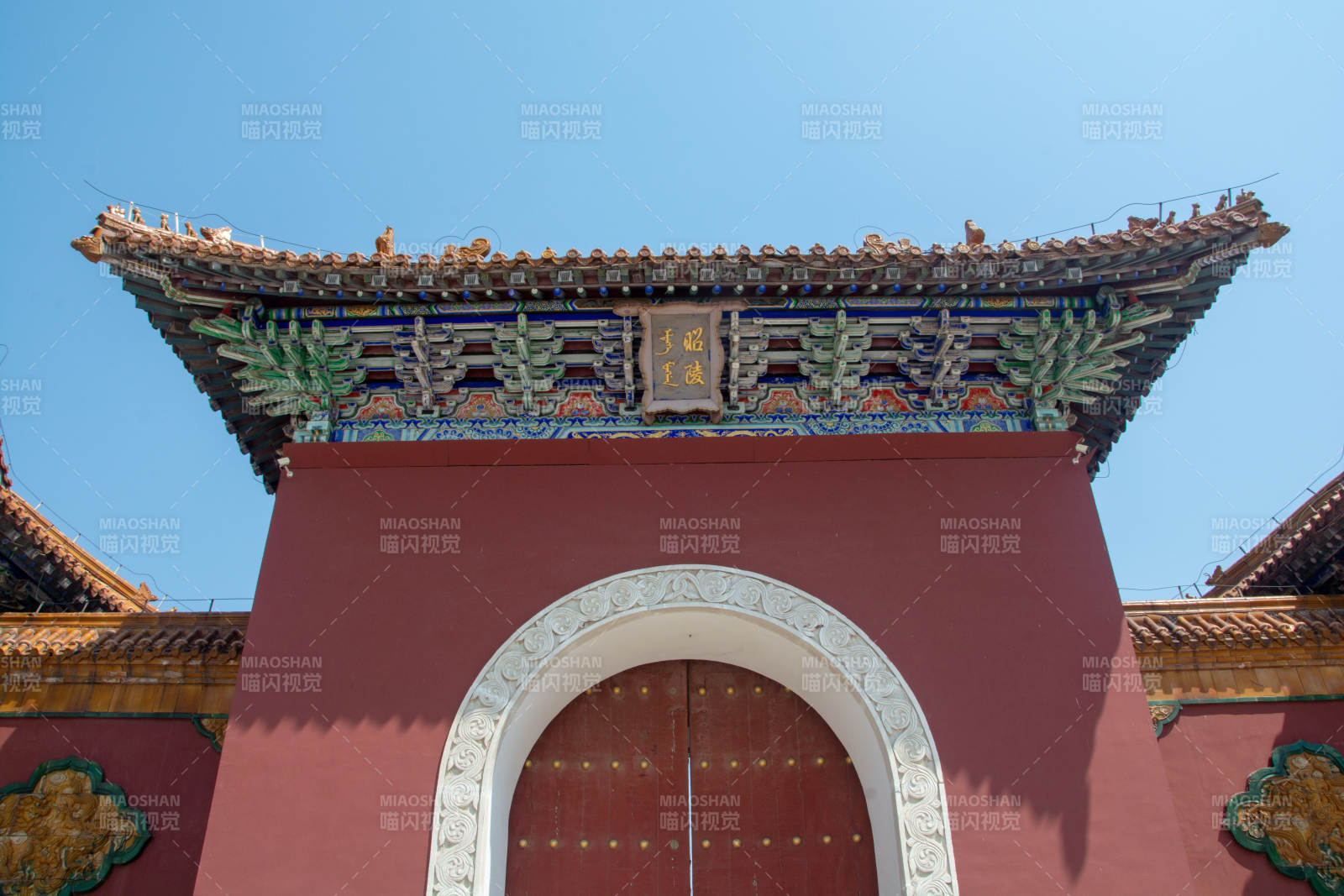 古建筑门楼特写图片