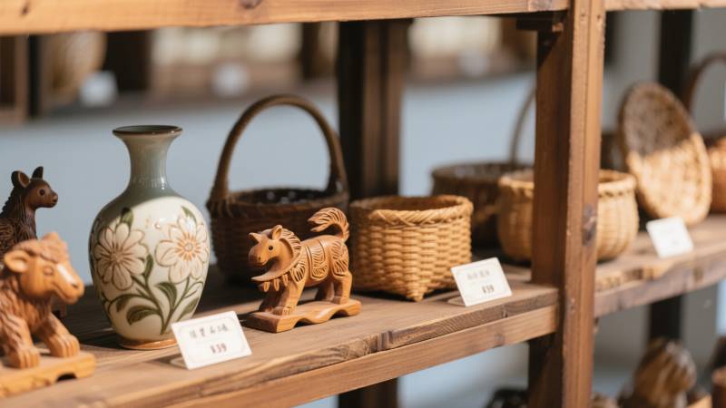 手工艺品展示架图片