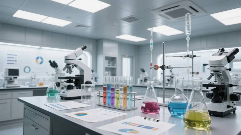 现代实验室研究场景图片