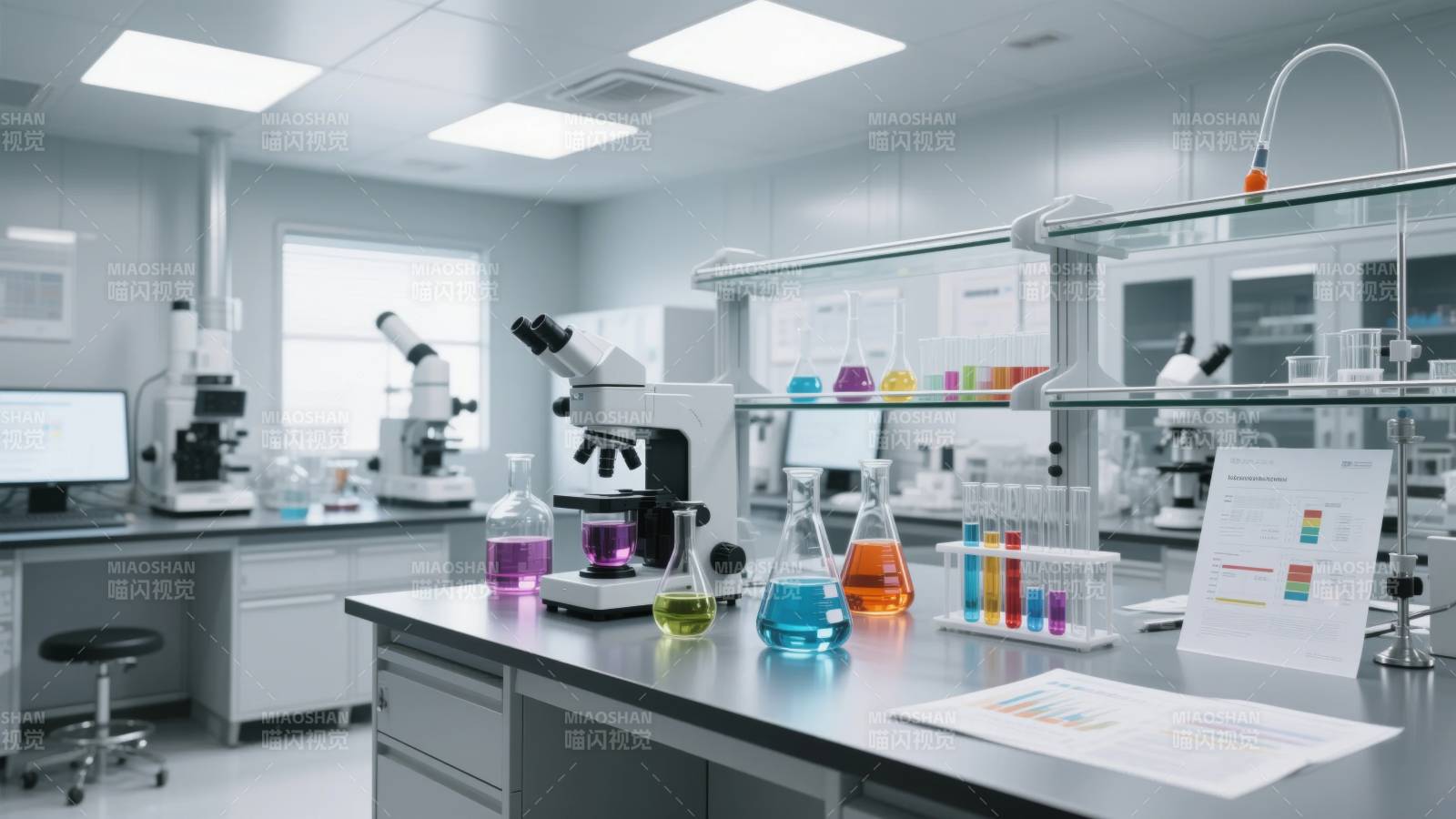 现代实验室场景图片
