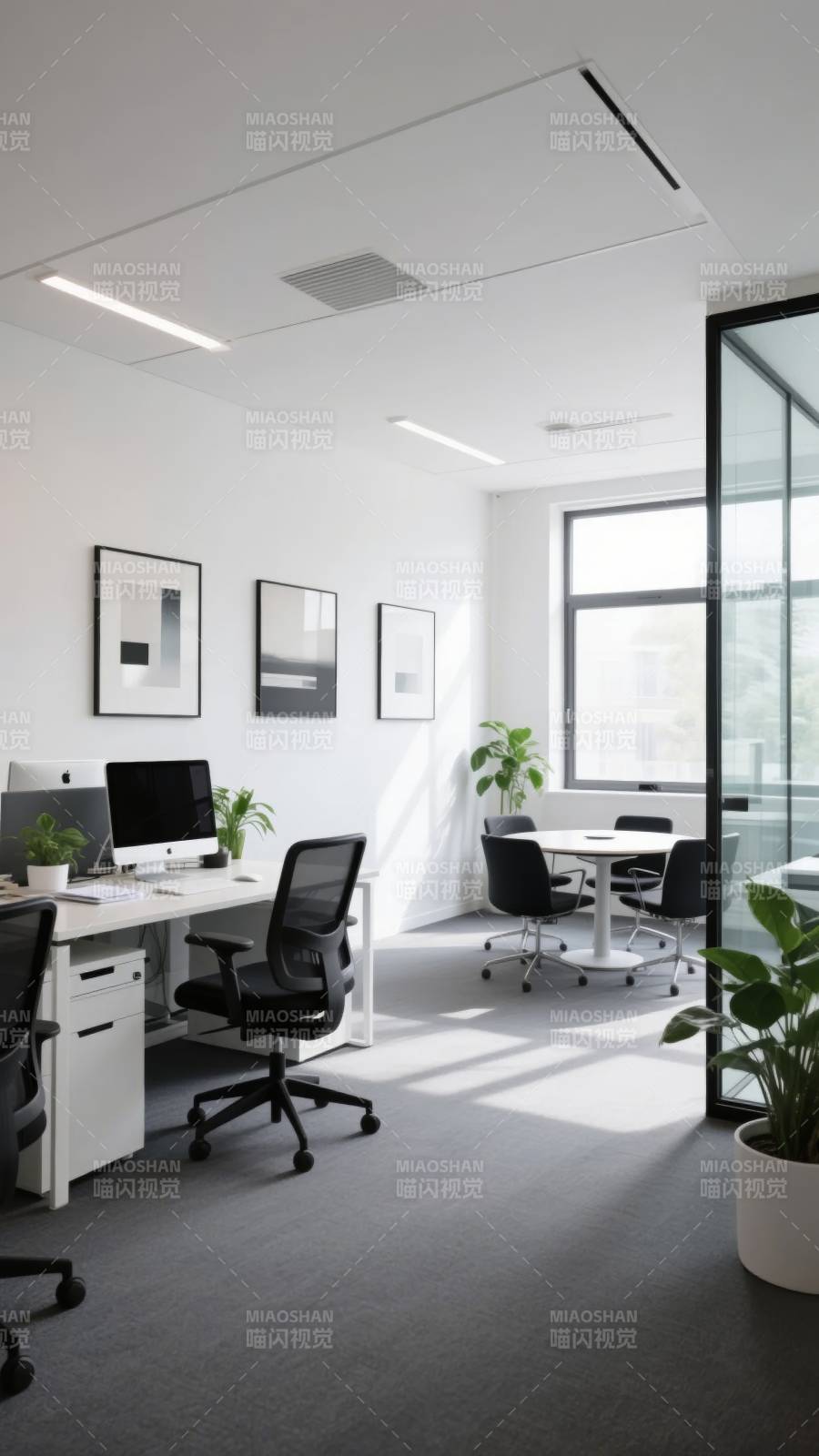 现代简约办公室图片